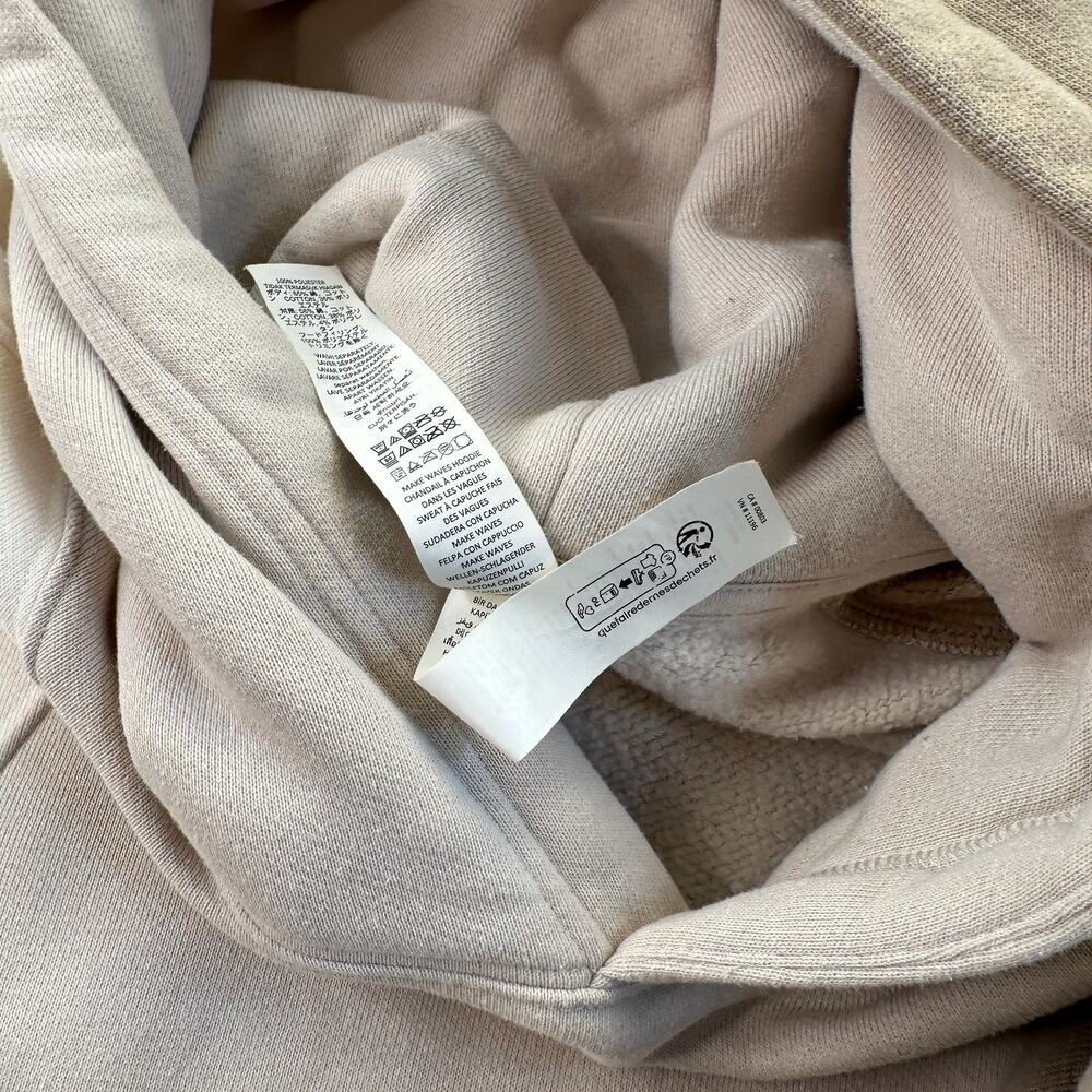 Alo Yoga Make Waves Hoodie Ivory Bone Gravel XS Womens / XXS Mens Sweatshirt EUC - Picture 9 of 16